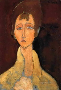  1917 Oil Painting - woman with white coat 1917 Amedeo Modigliani